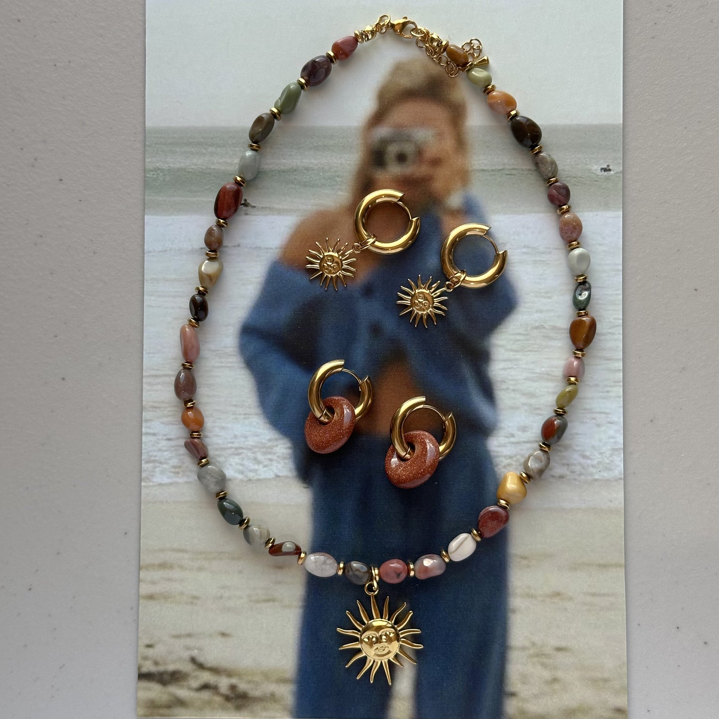 Ágatas Sol collar