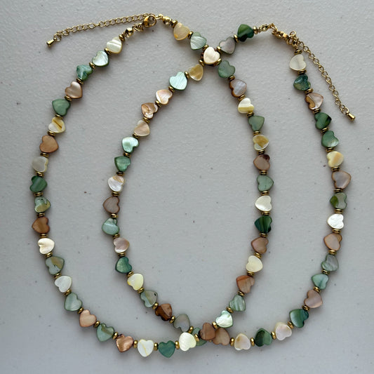 Collar Corazón Madre perla