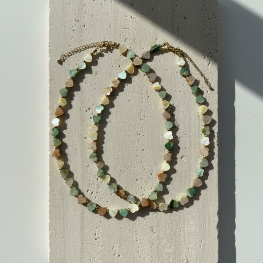 Collar Corazón Madre perla