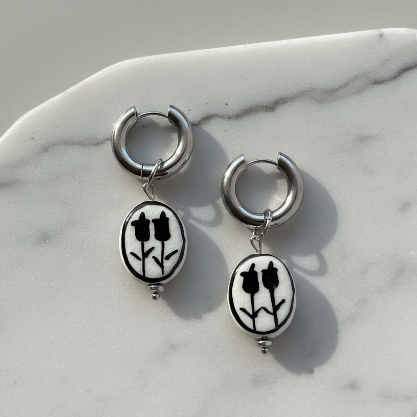 Hoops Santorini Silver