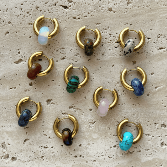 Cuarzos hoops dorado