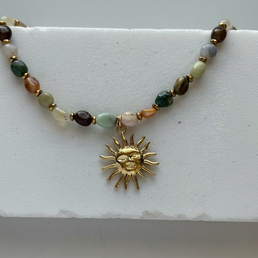 Ágatas Sol collar