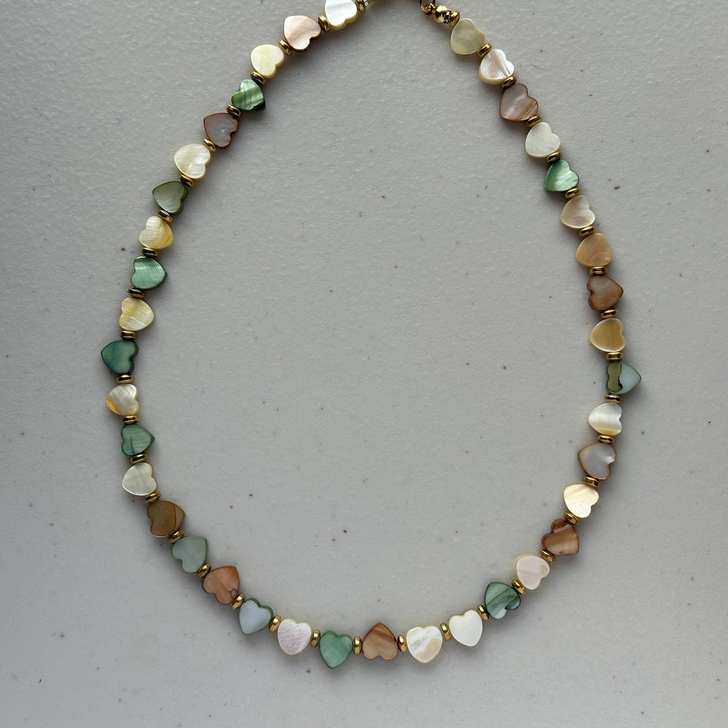Collar Corazón Madre perla